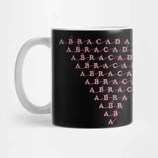 Abracadabra diminishing downwards triangle Mug